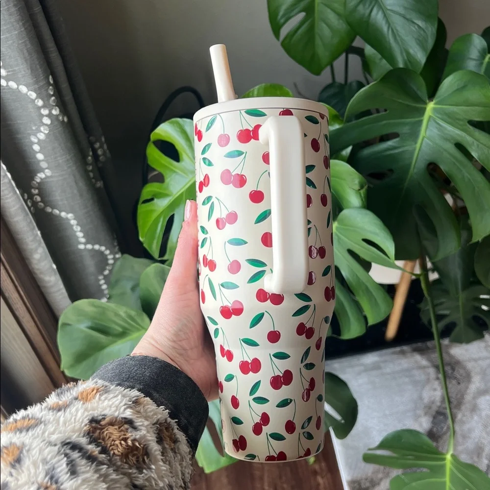 HydroJug Cherry Pattern Tumbler 40 oz - Picture 3 of 7